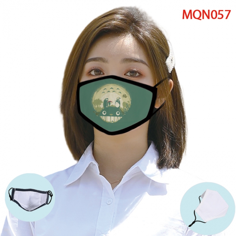 TOTORO Color printing Space cotton Masks price for 5 pcs (Can be placed PM2.5 filter,but not provided)
