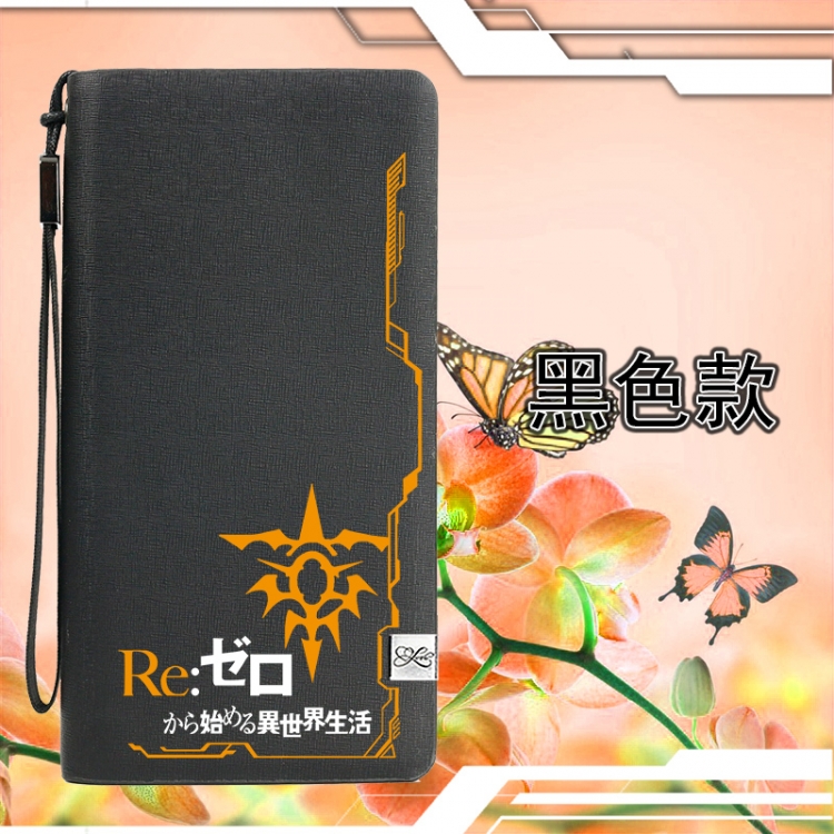 Re:Zero kara Hajimeru Isekai Seikatsu Zipper men long wallet purse 11X20.5CM