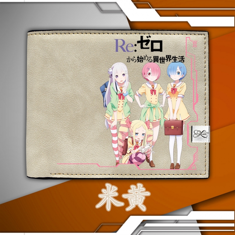 Re:Zero kara Hajimeru Isekai Seikatsu Women short wallet purse 12X10CM Style B