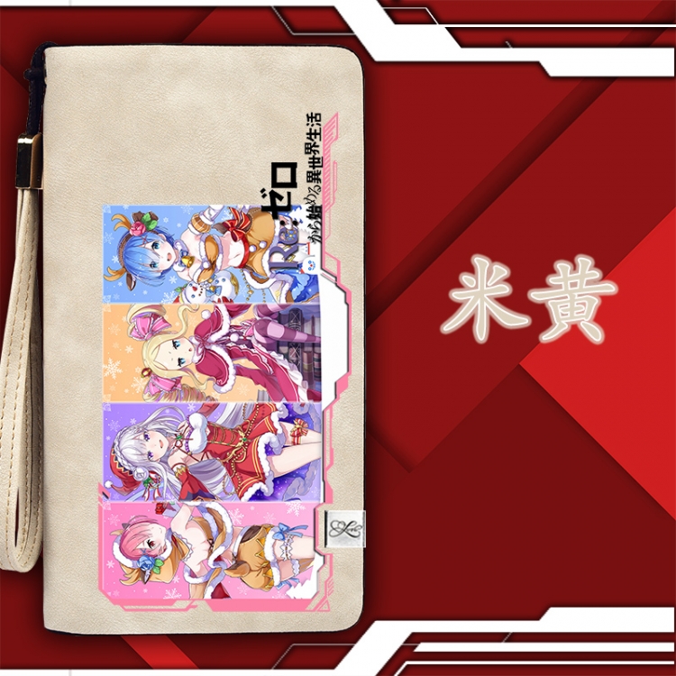 Re:Zero kara Hajimeru Isekai Seikatsu Zipper Women long wallet purse 11X20.5CM