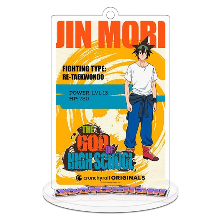 The God of High School Stand acrylic Keychain 8cm Style 6