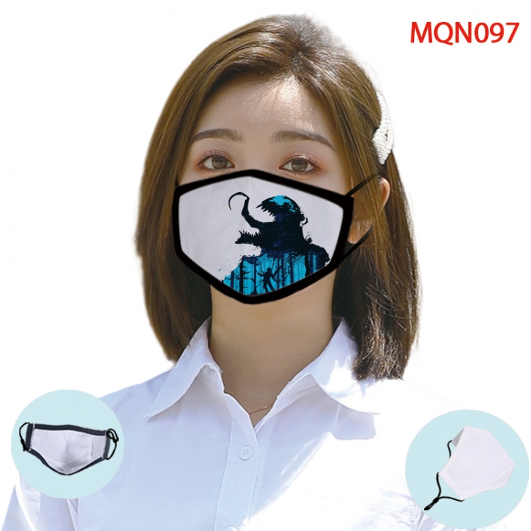 Superhero Color printing Space cotton Masks price for 5 pcs (Can be placed PM2.5 filter,but not provided) MQN097