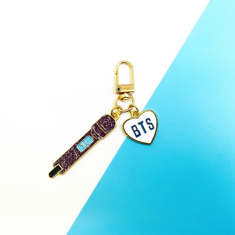 BTS JK metal Pendant keychain 14G Price for 5pcs
