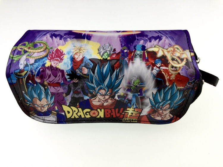 DRAGON BALL  Double zipper PU pencil Bag 20X10X7.5M 140G