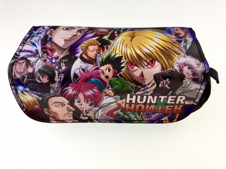 HUNTER X HUNTER   Double zipper PU pencil Bag 20X10X7.5M 140G Style C
