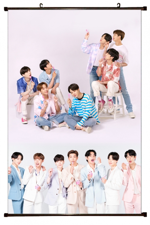 BTS Plastic pole cloth painting Wall Scroll 60X90CM BS-1026A NO FILLING