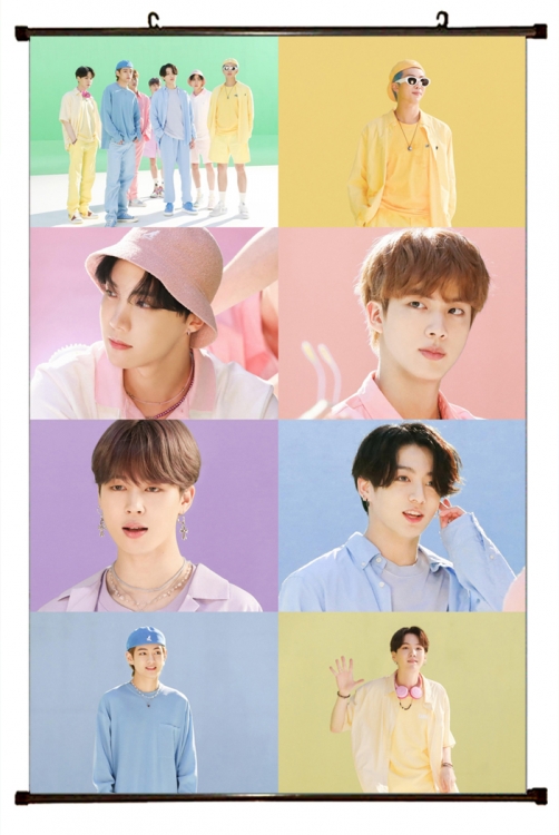 BTS Plastic pole cloth painting Wall Scroll 60X90CM BS-997A NO FILLING