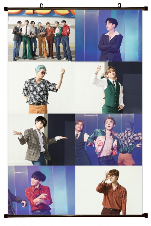 BTS Plastic pole cloth painting Wall Scroll 60X90CM BS-1005A NO FILLING