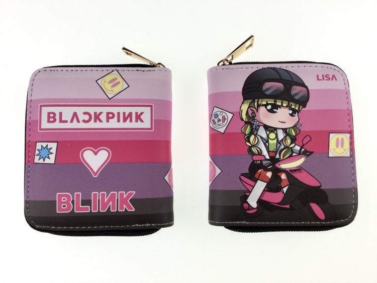 BLACKPINK LISA Women short wallet purse 12X10CM 2296