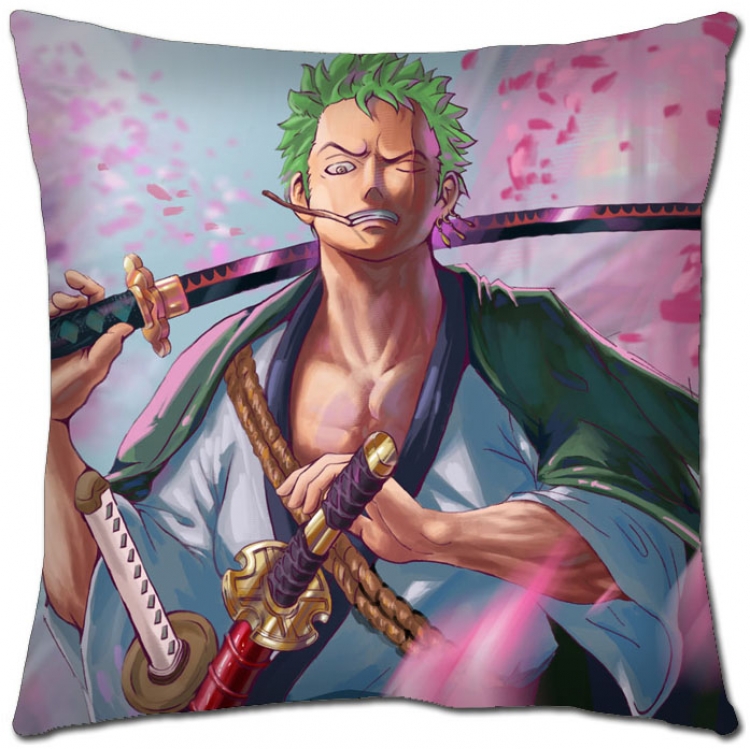 One Piece Anime square full-color pillow cushion 45X45CM  H1-320 NO FILLING