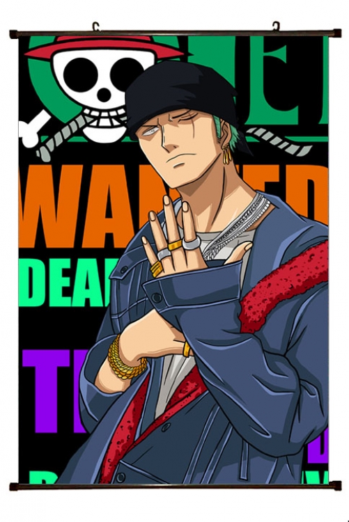 One Piece Anime Plastic pole cloth painting Wall Scroll 60X90CM H1-268A NO FILLING