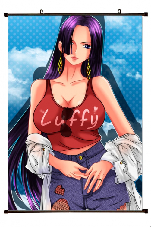 One Piece Anime Plastic pole cloth painting Wall Scroll 60X90CM H1-351 NO FILLING