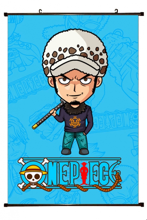 One Piece Anime Plastic pole cloth painting Wall Scroll 60X90CM H1-247 NO FILLING