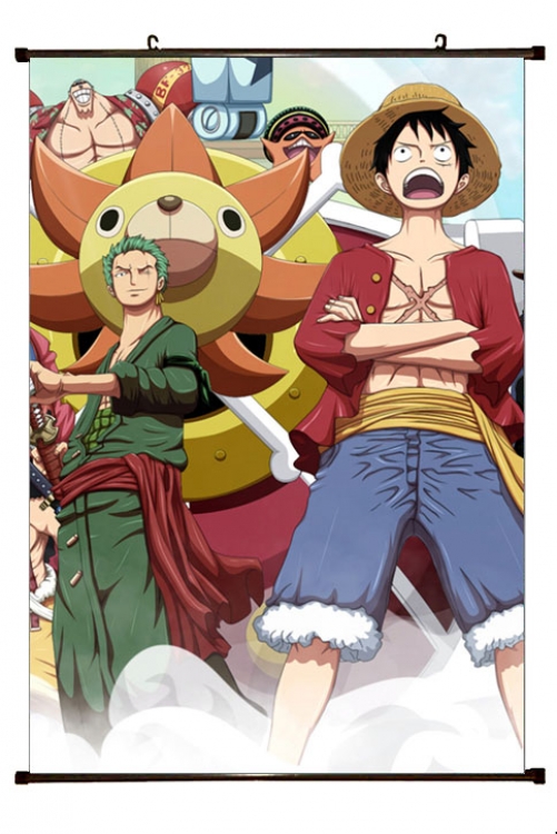 One Piece Anime Plastic pole cloth painting Wall Scroll 60X90CM  H1-348 NO FILLING