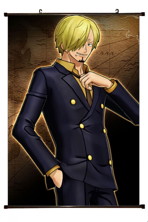 One Piece Anime Plastic pole cloth painting Wall Scroll 60X90CM H1-237 NO FILLING