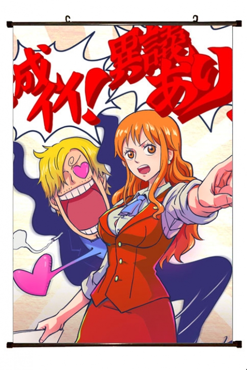 One Piece Anime Plastic pole cloth painting Wall Scroll 60X90CM H1-321 NO FILLING