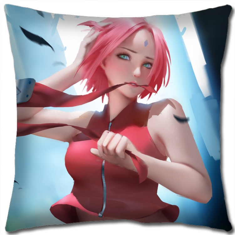 Naruto Anime square full-color pillow cushion 45X45CM H7-514 NO FILLING