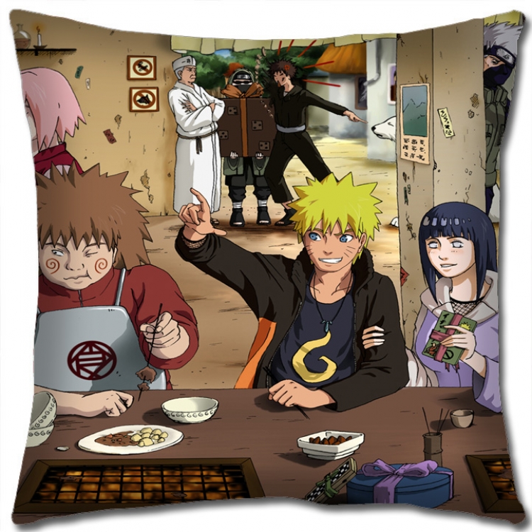 Naruto Anime square full-color pillow cushion 45X45CM  H7-460 NO FILLING