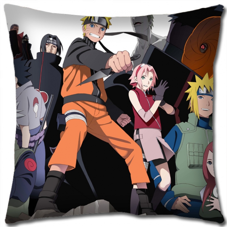 Naruto Anime square full-color pillow cushion 45X45CM H7-386 NO FILLING