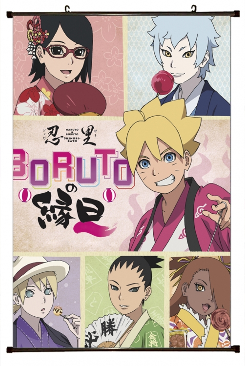 Naruto Anime Plastic pole cloth painting Wall Scroll 60X90CM H7-340 NO FILLING
