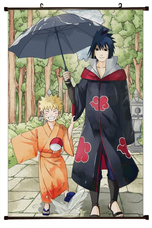 Naruto Anime Plastic pole cloth painting Wall Scroll 60X90CM H7-334 NO FILLING
