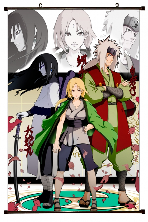 Naruto Anime Plastic pole cloth painting Wall Scroll 60X90CM H7-330 NO FILLING