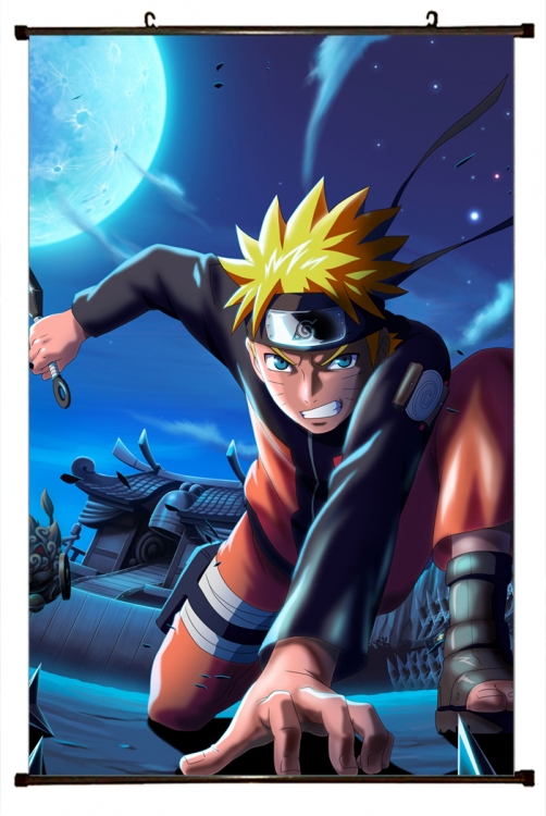 Naruto Anime Plastic pole cloth painting Wall Scroll 60X90CM NO FILLING