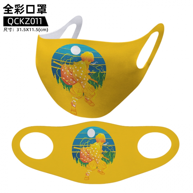 Demon Slayer Kimets Anime full color mask 31.5X11.5cm  price for 5 pcs QCKZ011