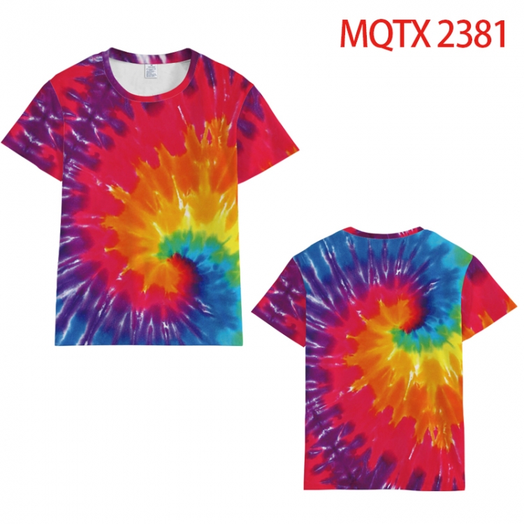 Bandhnu  Full color printing flower short sleeve T-shirt S-5XL, 8 sizes MQTX 2381扎