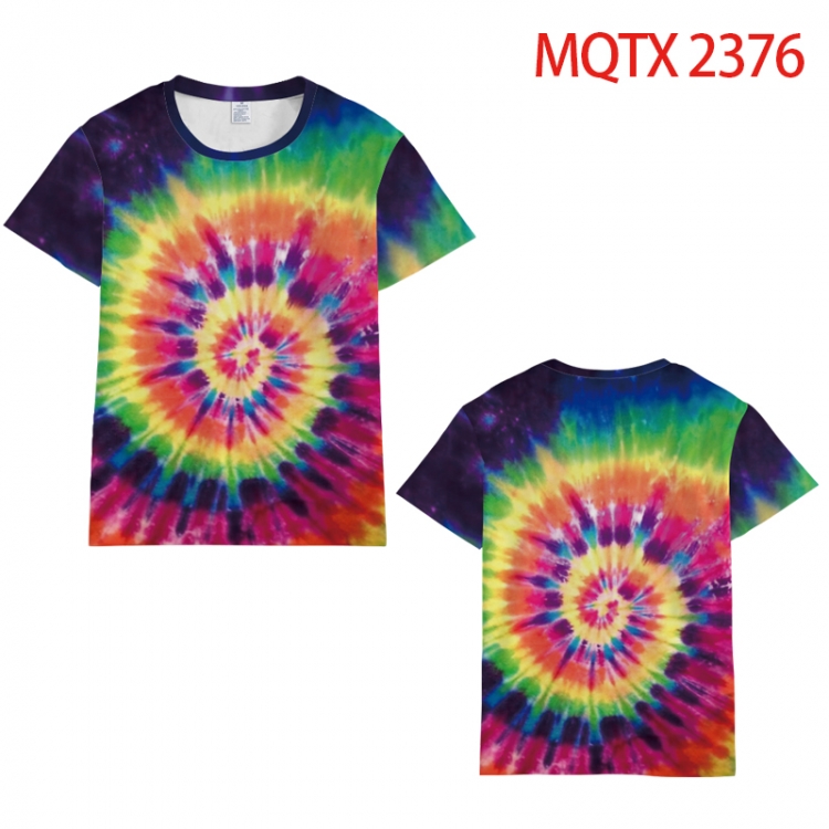 Bandhnu  Full color printing flower short sleeve T-shirt S-5XL, 8 sizes MQTX 2376