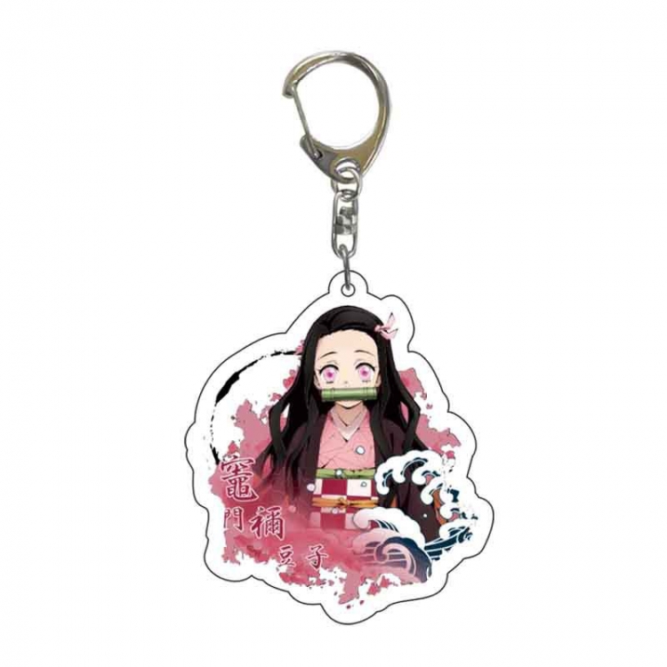 Demon Slayer Kimets Anime acrylic keychain price for 5 pcs 4705