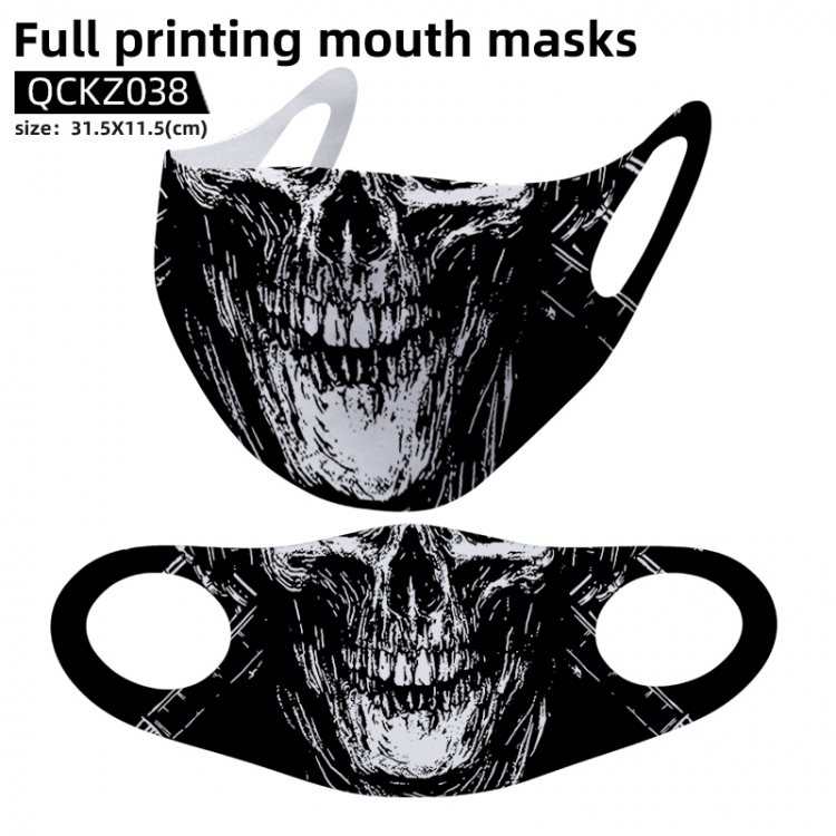 Skeleton Personality full color mask 31.5X11.5cm price for 5 pcs QCKZ038