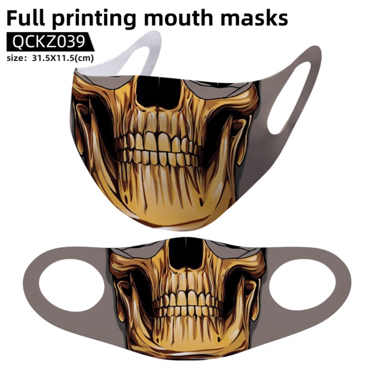 Skeleton Personality full color mask 31.5X11.5cm price for 5 pcs QCKZ039
