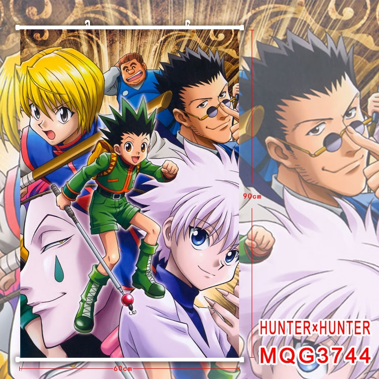 HunterXHunter Anime Plastic pole cloth painting Wall Scroll 60X90CM MQG3744