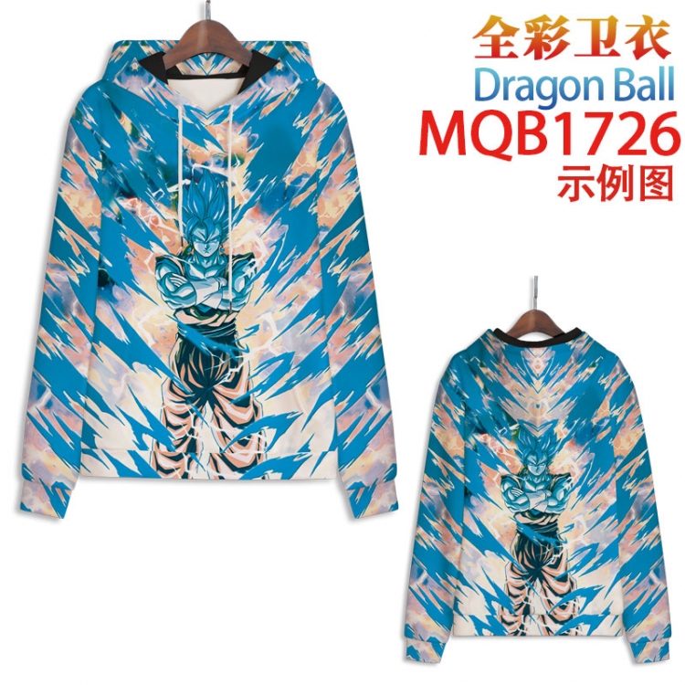 DRAGON BALL Full Color Patch pocket Sweatshirt Hoodie EUR SIZE 9 sizes from XXS to XXXXL MQB1726