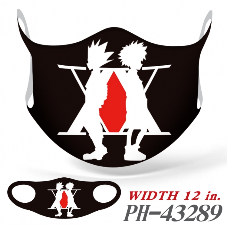 Hunter x Hunter  Full color  Anime Ice silk   Mask   price for 5 pcs PH43289A