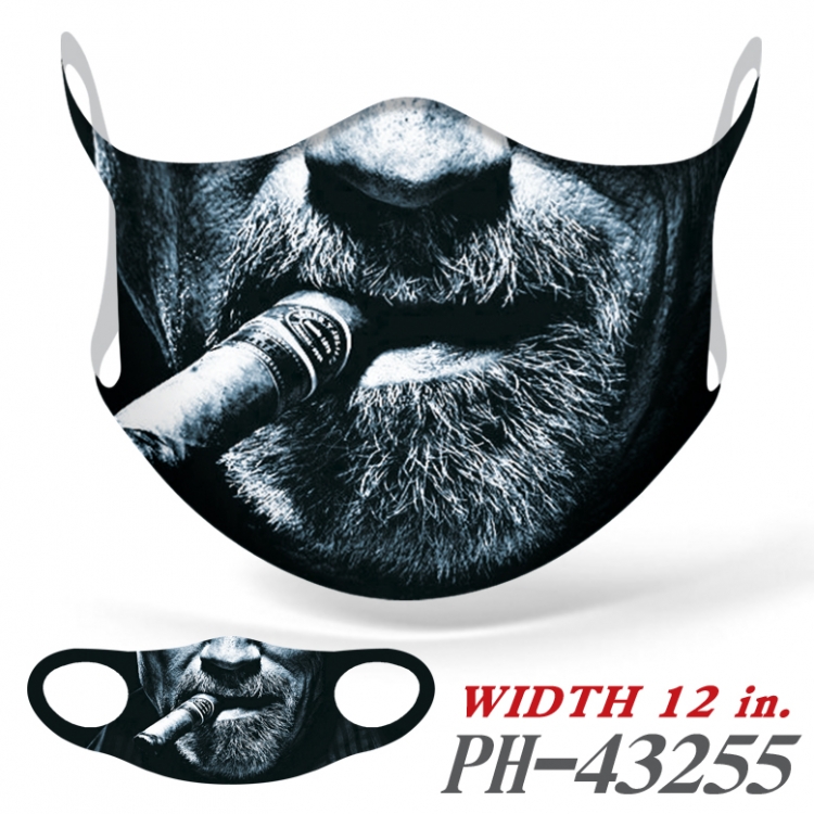 Funny mouth Full color Ice silk seamless Mask   price for 5 pcs  PH43255A