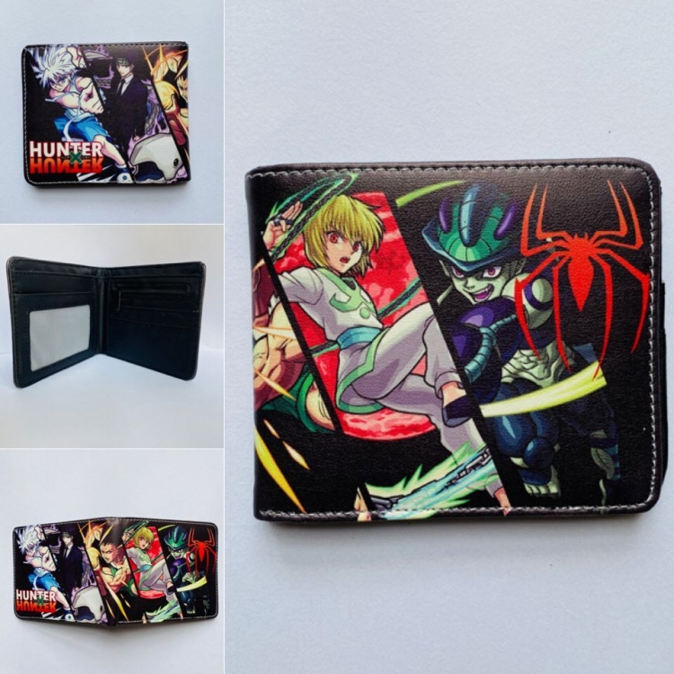 HunterXHunter Short color picture two fold wallet 11X9.5CM 60G