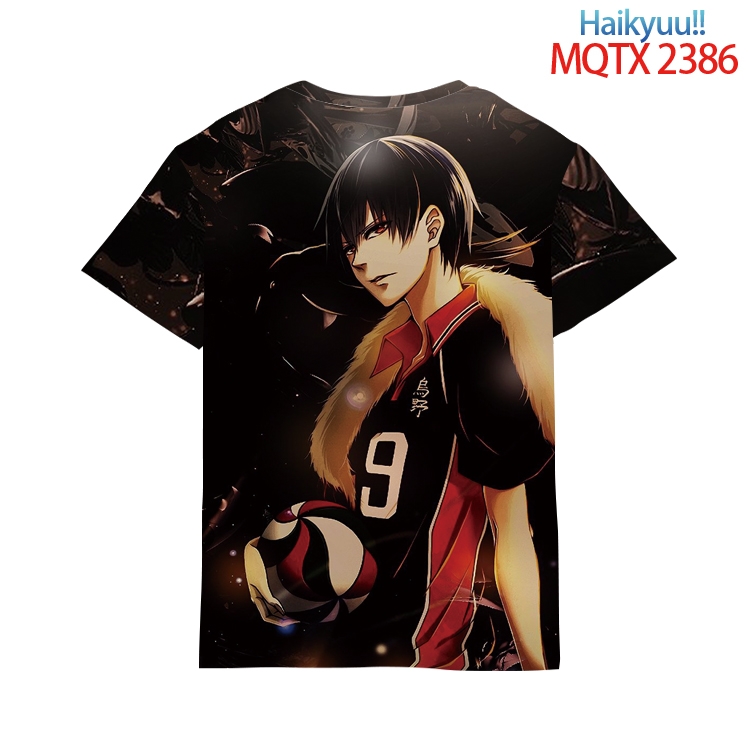 Haikyuu!! Full color printing flower short sleeve T-shirt S-5XL, 8 sizes MQTX23862