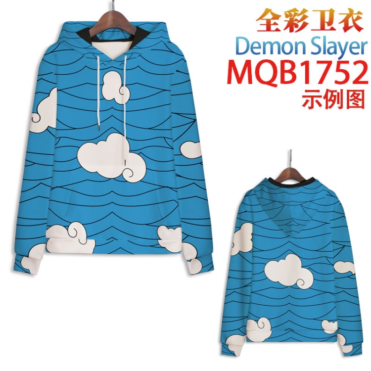Demon Slayer Kimets Full Color Patch pocket Sweatshirt Hoodie 8 sizes from  XS to XXXXL  MQB1752