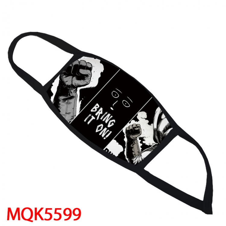 One Punch Man Color printing Space cotton Masks price for 5 pcs MQK5599
