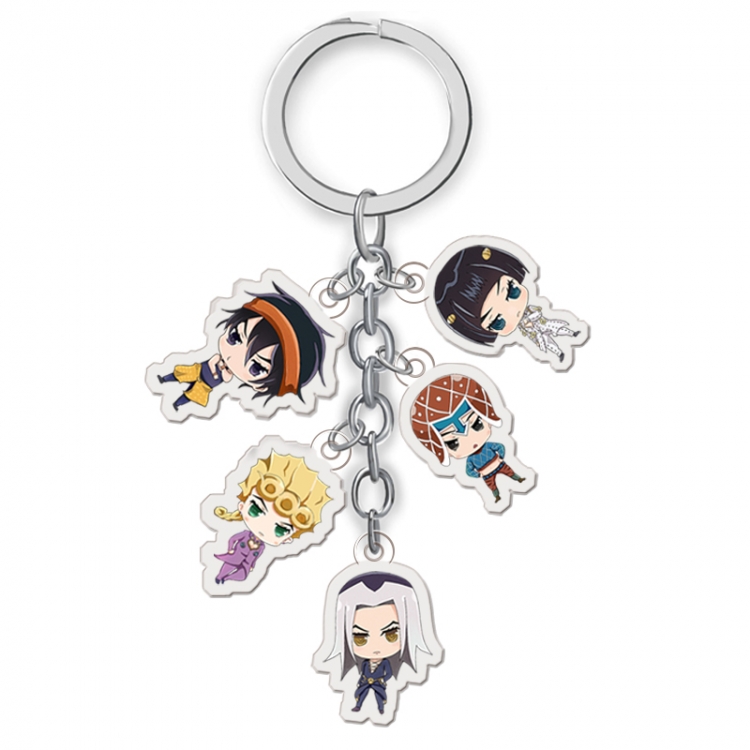 JoJos Bizarre Adventure Anime acrylic keychain price for 5 pcs A007