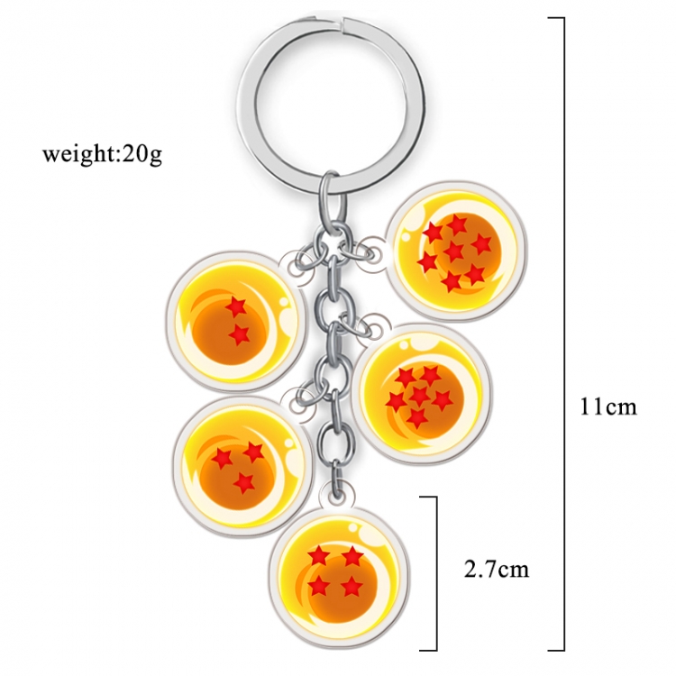 DRAGON BALL Anime acrylic keychain price for 5 pcs A142