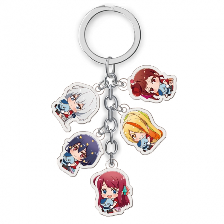 ZOMBIE LAND SAGA Anime acrylic keychain price for 5 pcs A073