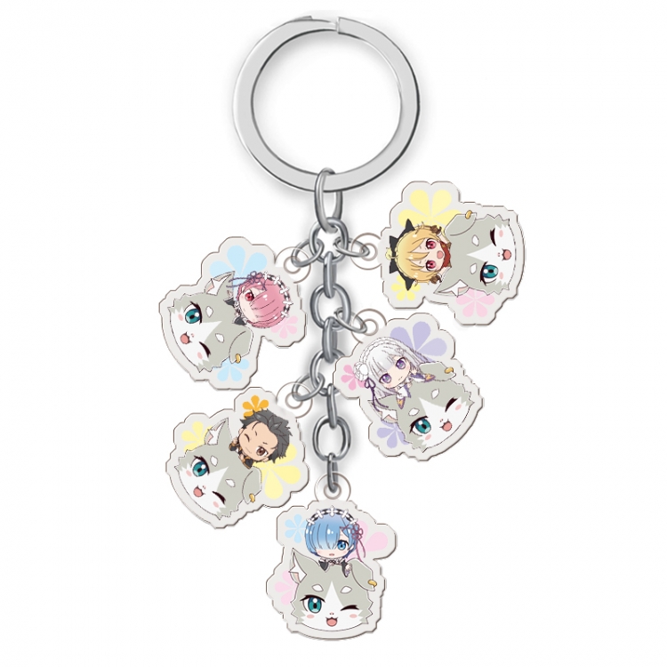 Re:Zero kara Hajimeru Isekai Seikatsu  Anime acrylic keychain price for 5 pcs A050