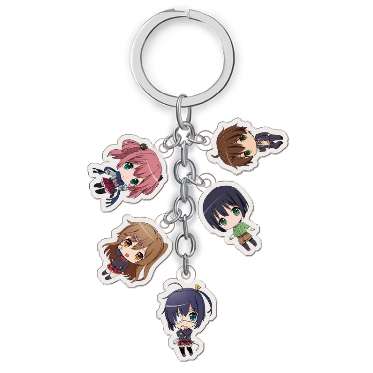 Chuunibyou Demo Koi Ga Shitai Anime acrylic keychain price for 5 pcs A071