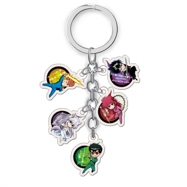YuYu Hakusho Anime acrylic keychain price for 5 pcs A077