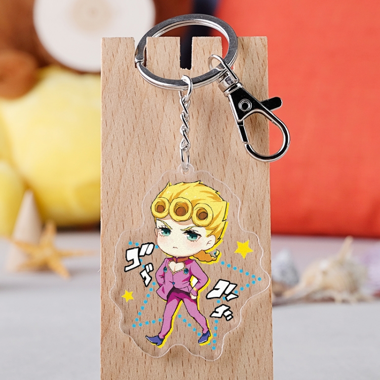 JoJos Bizarre Adventure Anime acrylic keychain price for 5 pcs 3419