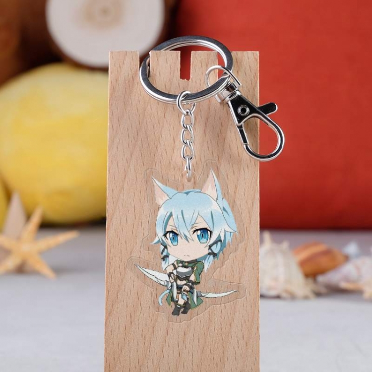 Sword Art Online Anime acrylic keychain price for 5 pcs 2603