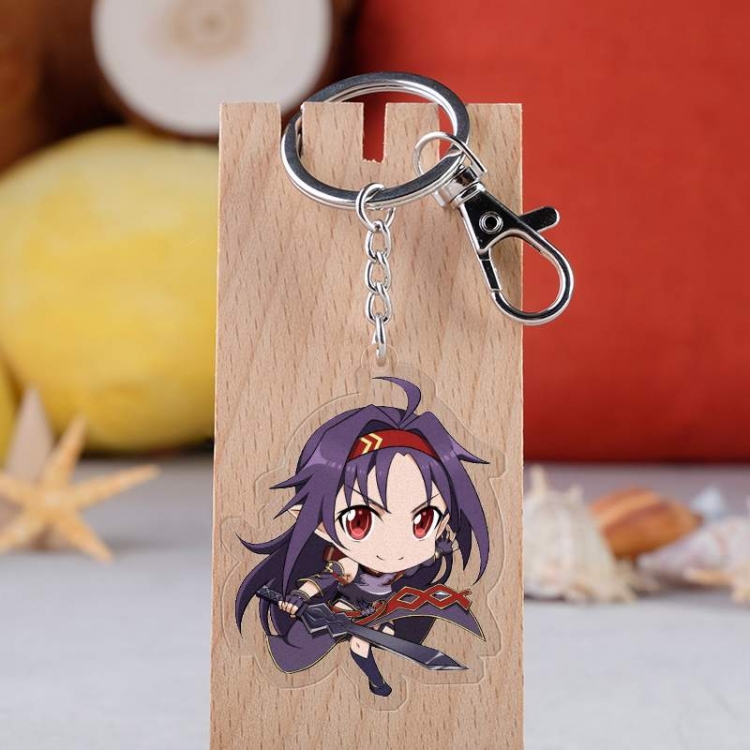 Sword Art Online Anime acrylic keychain price for 5 pcs 2607